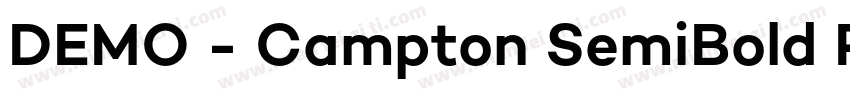 DEMO - Campton SemiBold Regular字体转换